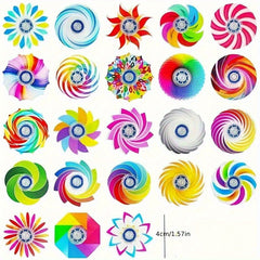 15pcs Mixed Color Gyroscope Toy Set for Kids Party Favors and Rewards
