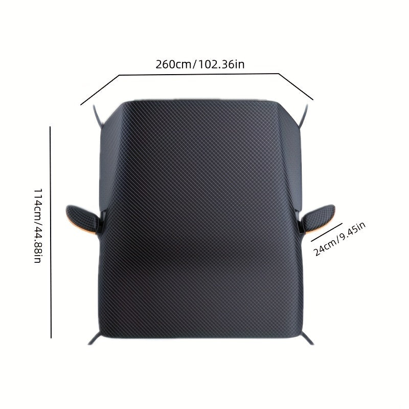 Four Seasons Motors Car Windshield Sunshade with Built-in Magnet