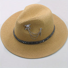 Punk Skull Sun Hat for Men and Women