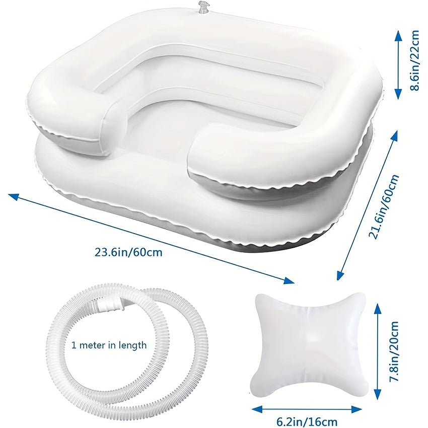 Portable Shampoo Bowl for Injured Elderly and Handicapped
