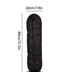Skateboard Backpack with Adjustable Straps and Mesh Pocket