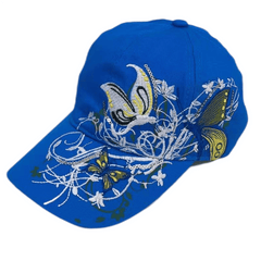 Embroidered Butterfly Baseball Cap Outdoor Casual Style