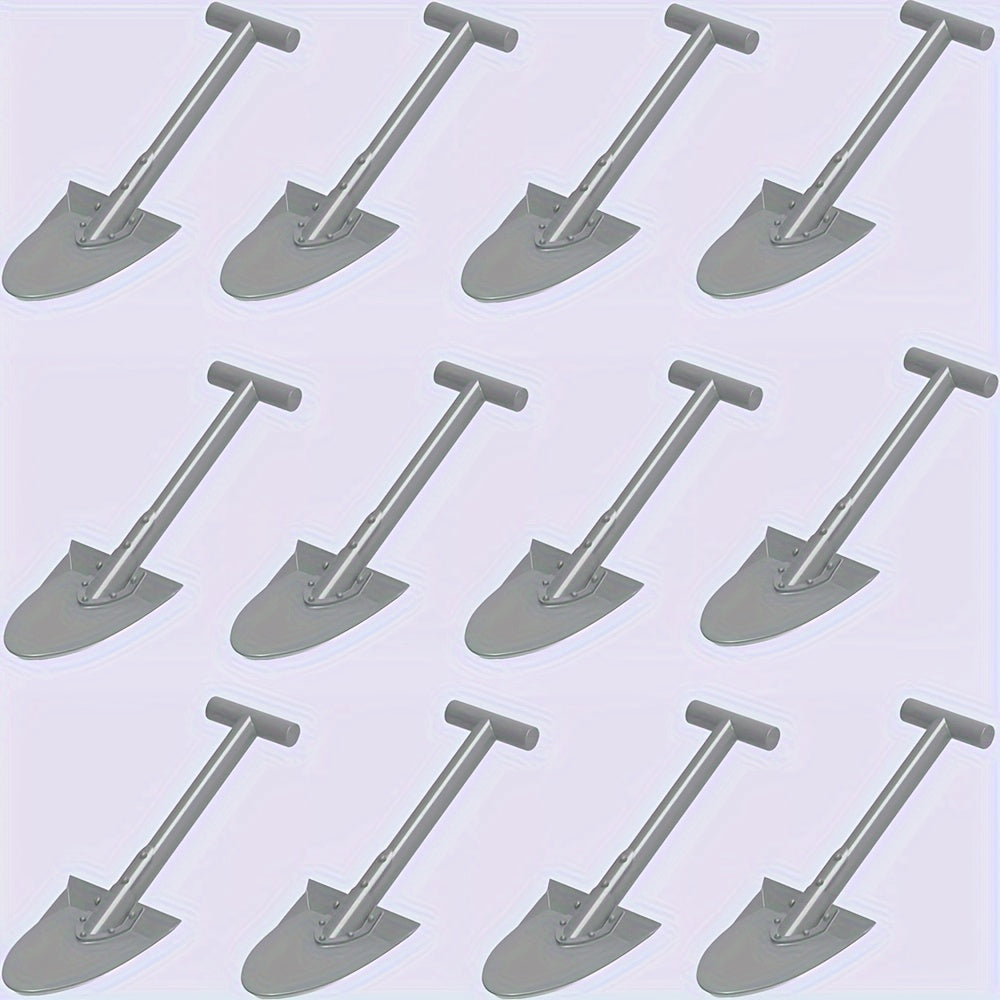12pcs Farm Playset w/ Shovel, Bucket & Tools for DIY Scene Building