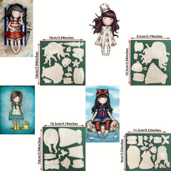 Creative Princess Girl Metal Cutting Dies for DIY Scrapbooking