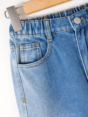 Girls Ombre High Waist Wide Leg Denim Pants