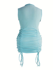 Sexy Dress Women's Plus Ribbed Slim Fit Dress
