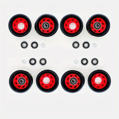 8 Pack Durable 95a Roller Skate Wheels with Bearings for Outdoor Skating