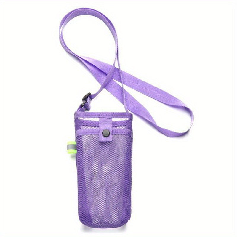 Water Bottle Cover with Phone Holder and Shoulder Strap