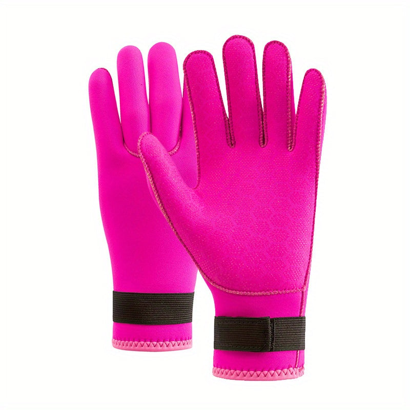 Neoprene Diving Gloves Five Finger Warm Wetsuit Winter Gloves