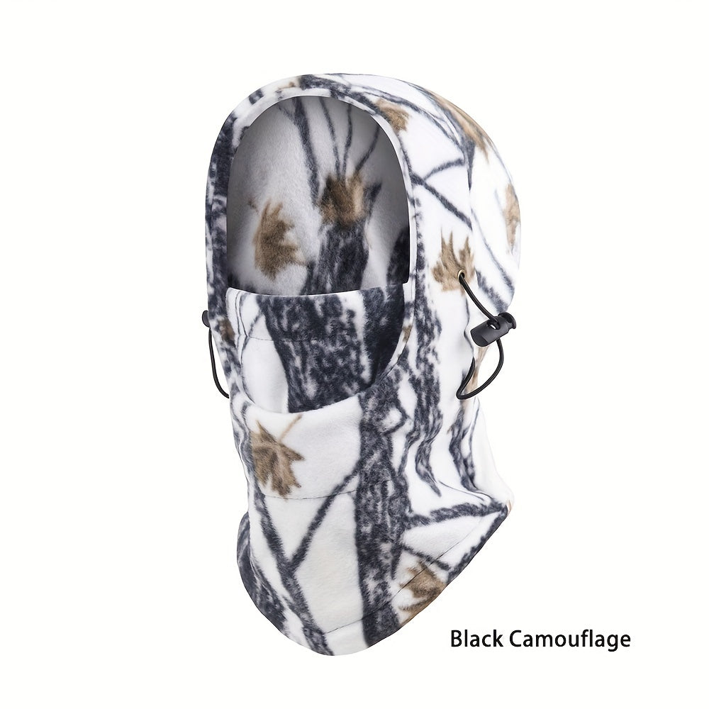 Camouflage Balaclava Winter Outdoor Fleece Hood Hat Windproof Cycling Mask