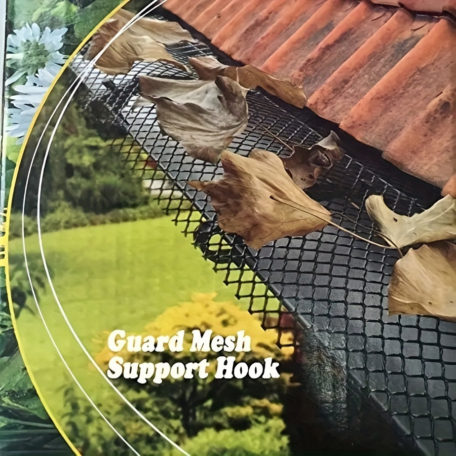 Drainage Protection Net Eaves Net Set with 10 Ground Nails