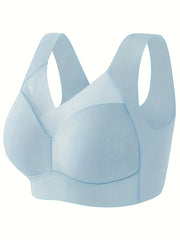 Breathable Wireless Bra Wide Straps Lingerie Underwear