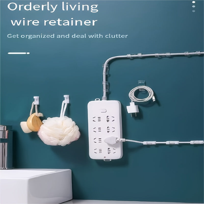 Cable Manager Wire Holder No Punching Self-adhesive Network Cable Clip