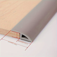 1pc 10 15mm PVC Self-adhesive Floor Mat Flat Button Strip for Flooring Threshold