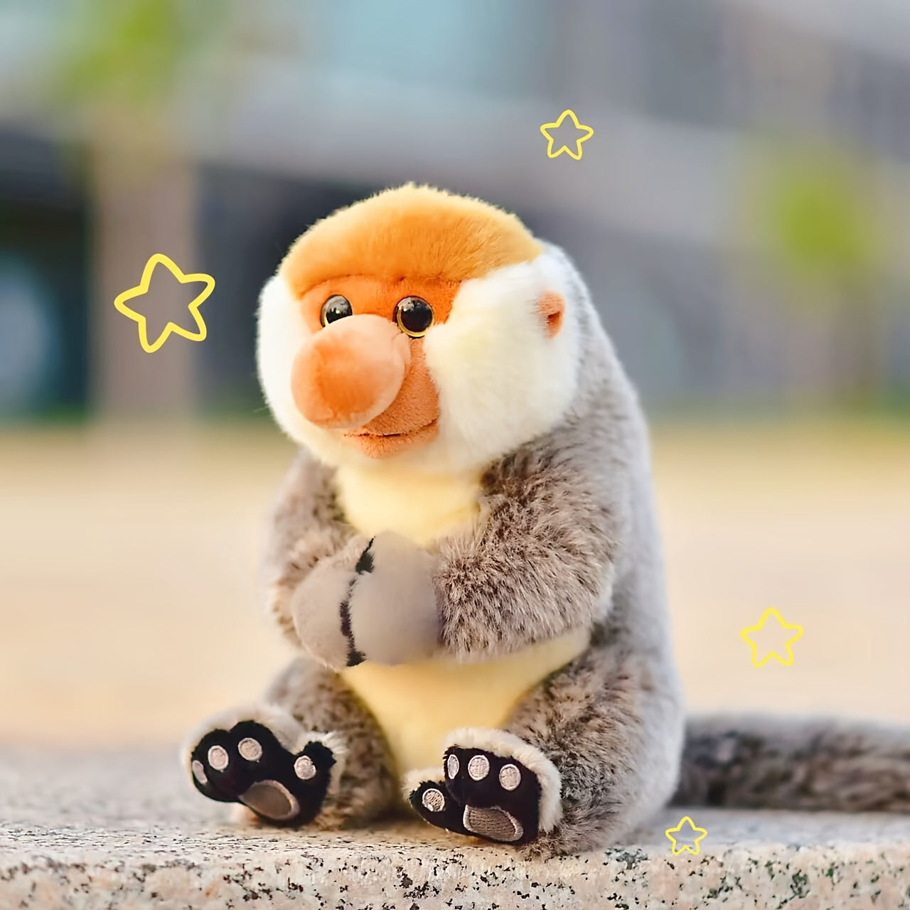 Adorable Proboscis Monkey Plush Doll 66in Soft Stuffed Animal