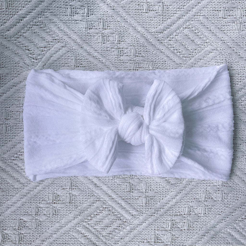 Soft Jacquard Baby Bow Hair Band Headwear Hair Accessories