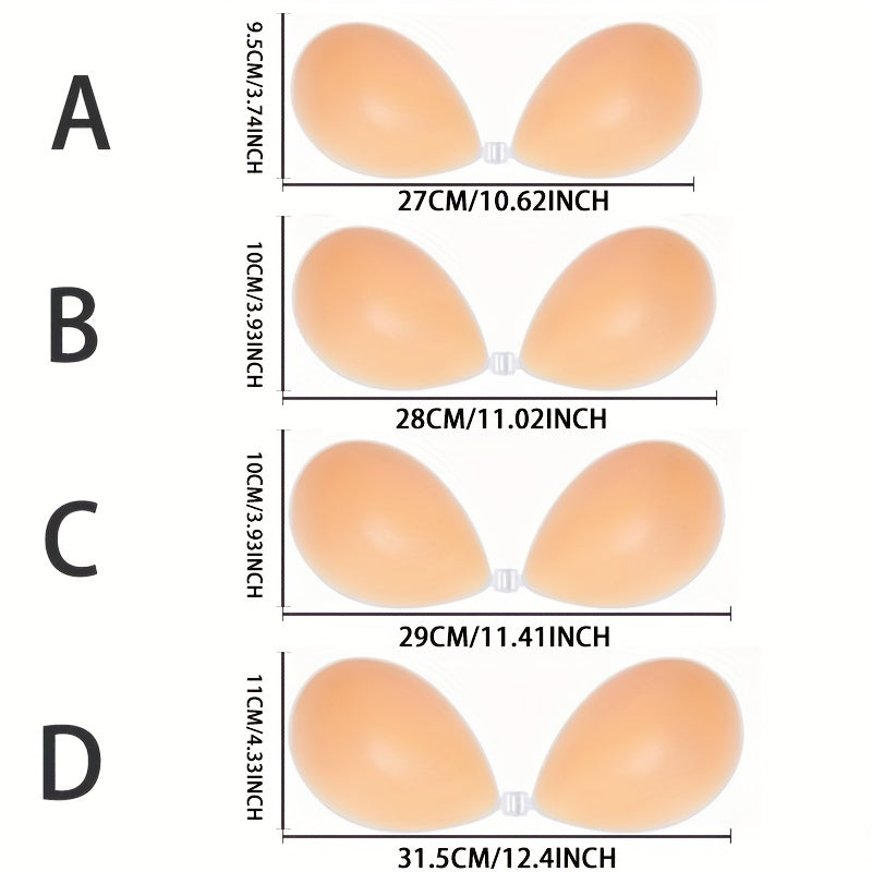 Invisible Stick On Lift Bra Strapless Push Up Silicone