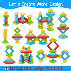 Montessori Pyramid Building Blocks Toy for Toddlers