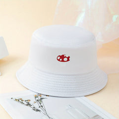 Mushroom Printed Bucket Hat Unisex Couple Fisherman Cap