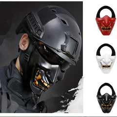Half Face Mask Airsoft Lower Face Protective Mask for Halloween Cosplay Costume