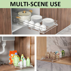Heavy Duty Cabinet Pull Out Shelves - Slide Out Cabinet Organizer