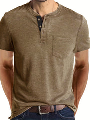 Men's V Neck Short Sleeve T Shirt for Summer