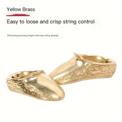Brass Finger Protector Tab for Outdoor Practice