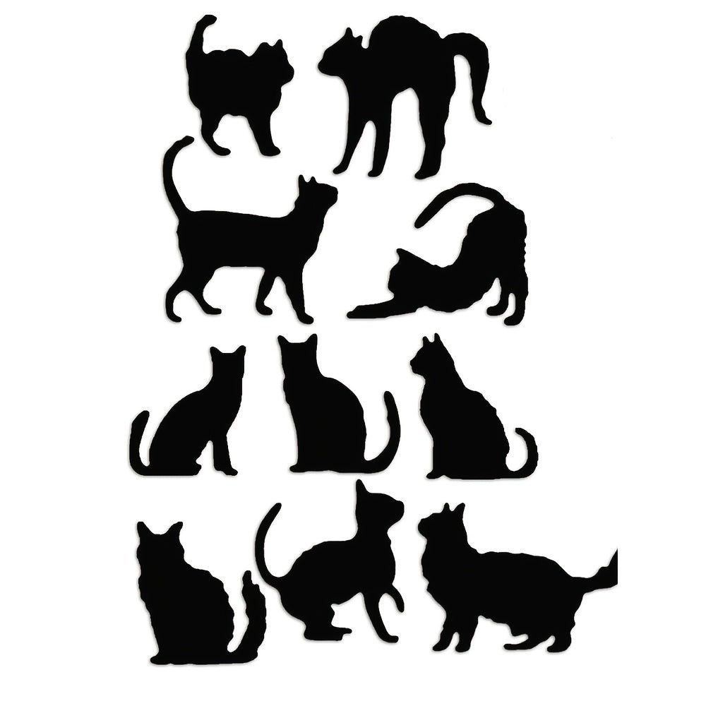 10pcs Cat Metal Cutting Dies for Cards Scrapbooking DIY Projects