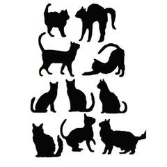10pcs Cat Metal Cutting Dies for Cards Scrapbooking DIY Projects