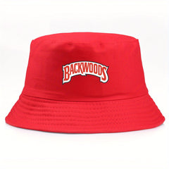 Letter Print Unisex Bucket Hat Hip hop Reversible Travel Beach Sun Hat