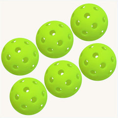 6pcs Pickleball 74MM Durable 26 Holes Indoor Pickleballs 24g