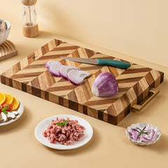 Wooden Chopping Board Butcher Block Cheese Charcuterie Board