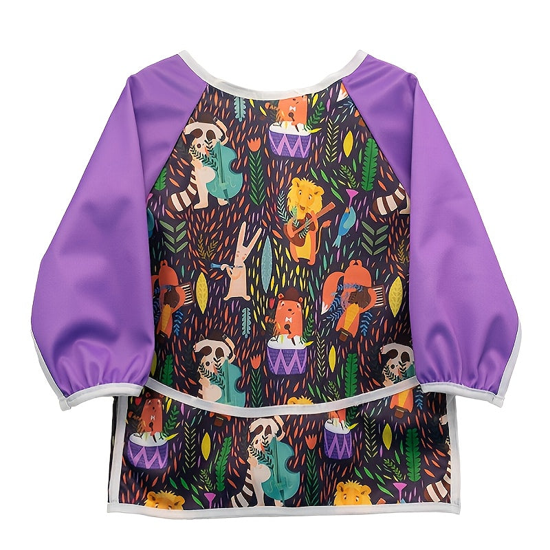 Mumsbest Long Sleeve Baby Bib Waterproof Feeding Smock Bibs