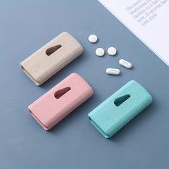 Wheat Plastic Pill Cutter for Seniors