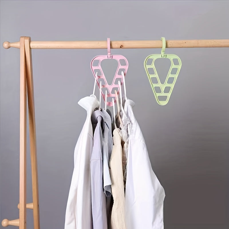Rotatable Clothes Hanger for Closet Space Maximization