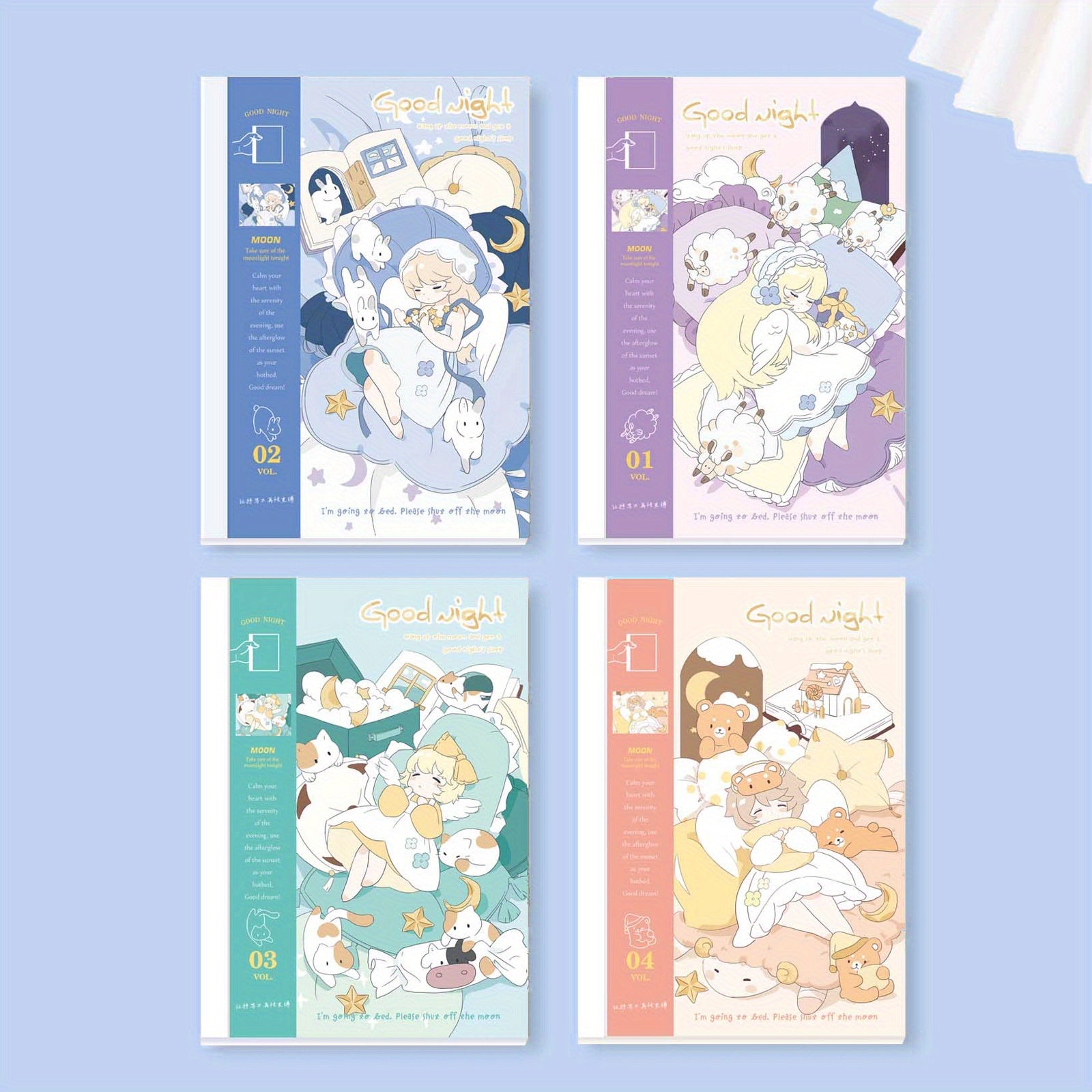 4pcs Dream Girl Nude Back Tearable Notebook A5 36 Sheets