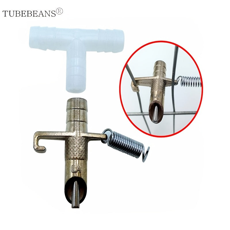 10pcs Automatic Nipple Water Feeder with 3 Ports for Rabbit Bunny Rodents