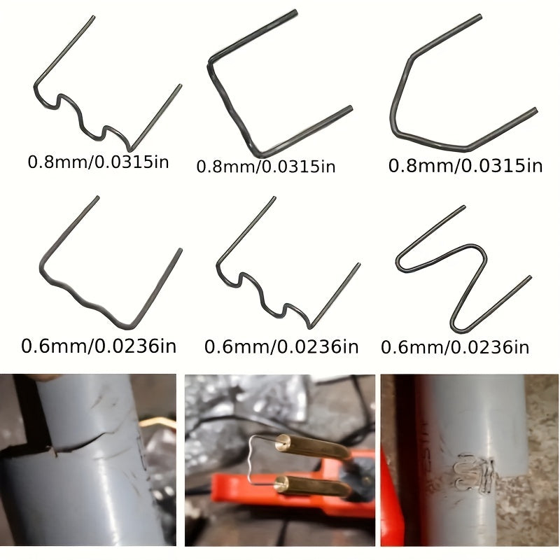 600pcs Car Bumper Repair Welding Gun Welding Wire Big Wave Welding Nail Patch