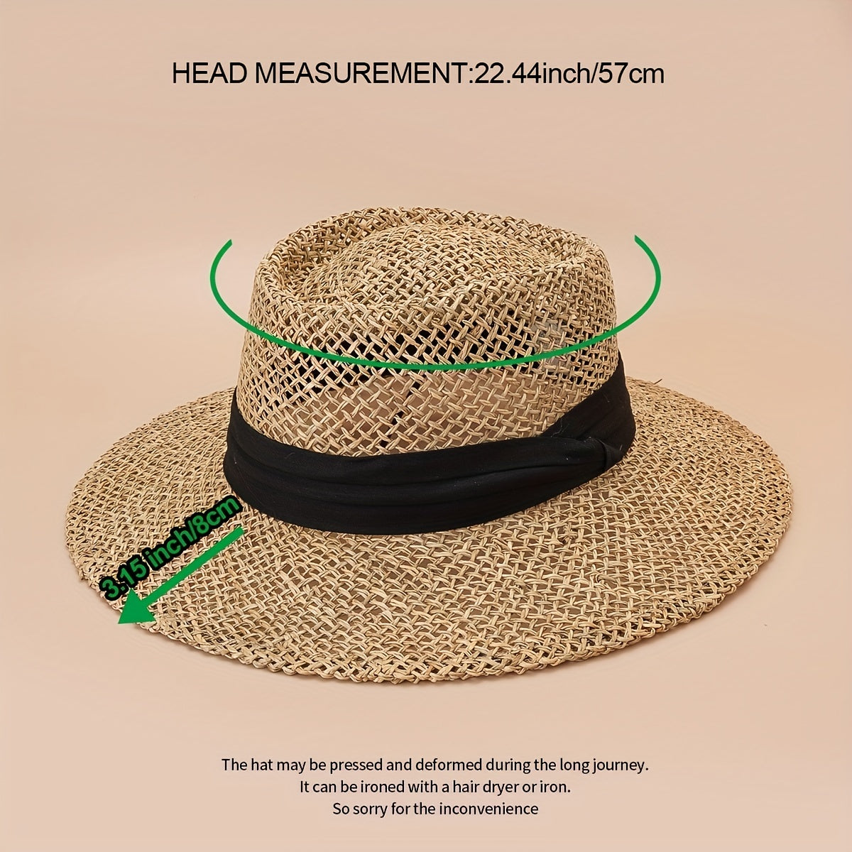 Classic Hollow Out Jazz Sun Hat Crochet Flat Top Fedora Cap