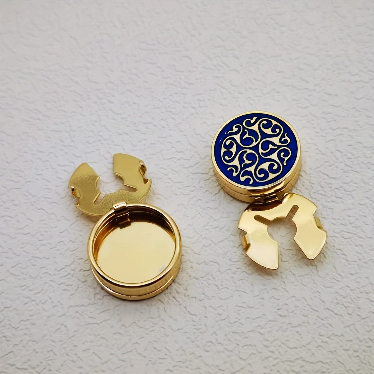2pcs Golden Button Covers for Men & Women, Hidden Shirt Decoration