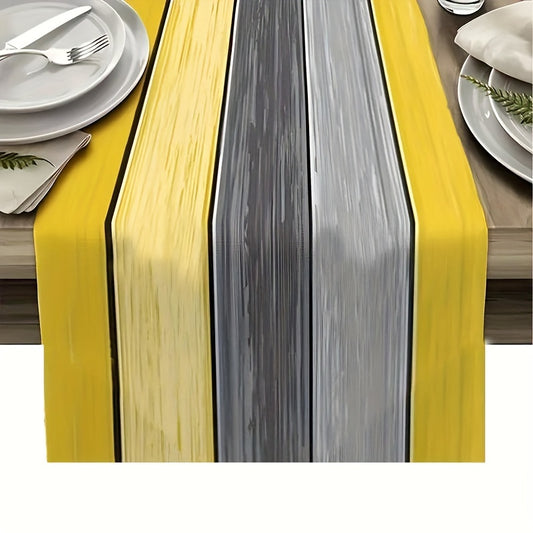 Colorful Striped Table Runner for Holiday Decoration