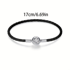 S925 Silver Star Charm Bracelet for Girls Family Friends Kids