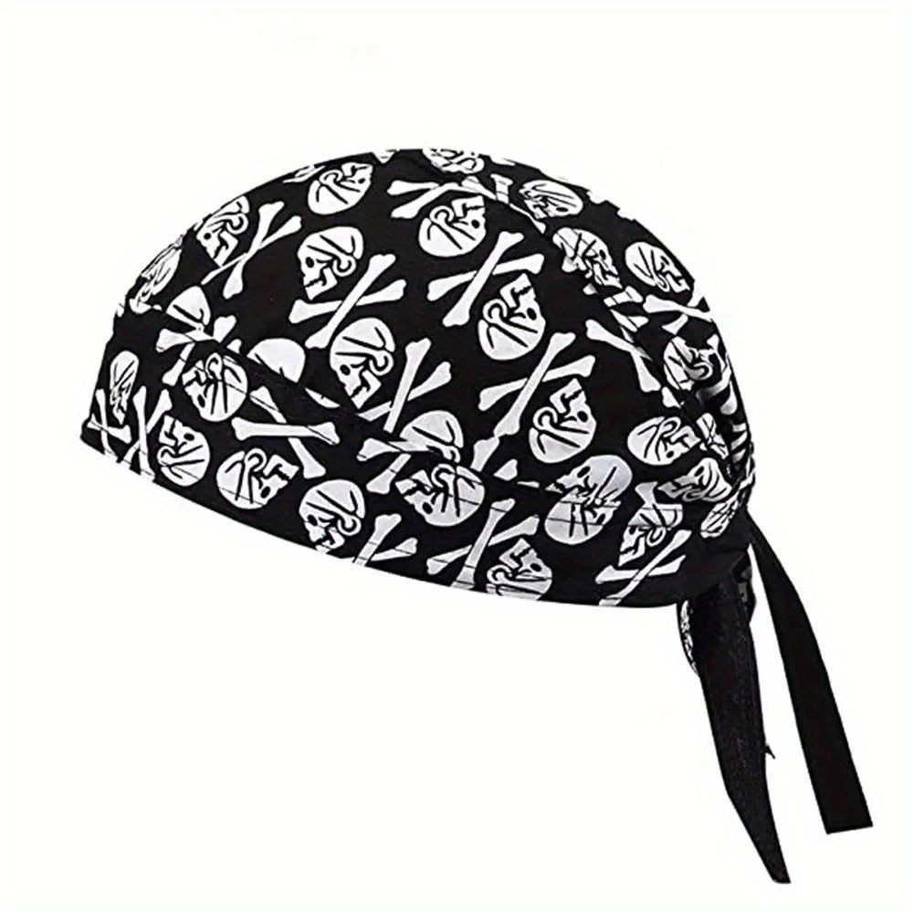 Unisex Breathable Head Wrap Pirate Hat for Outdoor Riding