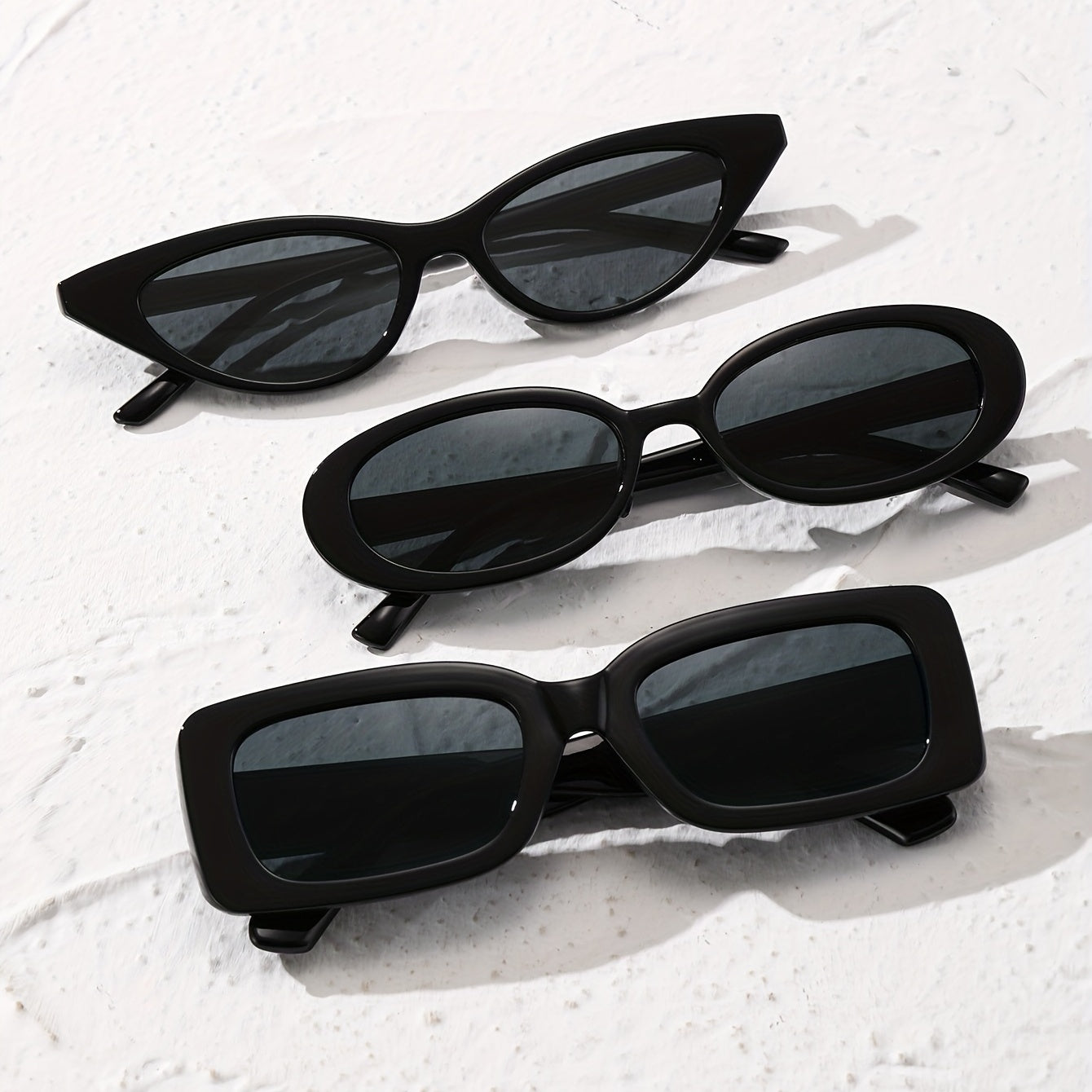 3 Pack Men's Casual Sunglasses, Variety Frame Styles