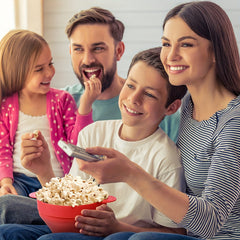 Silicone Popcorn Bowl Microwave Folding Bucket Heat-resistant Large With Lid