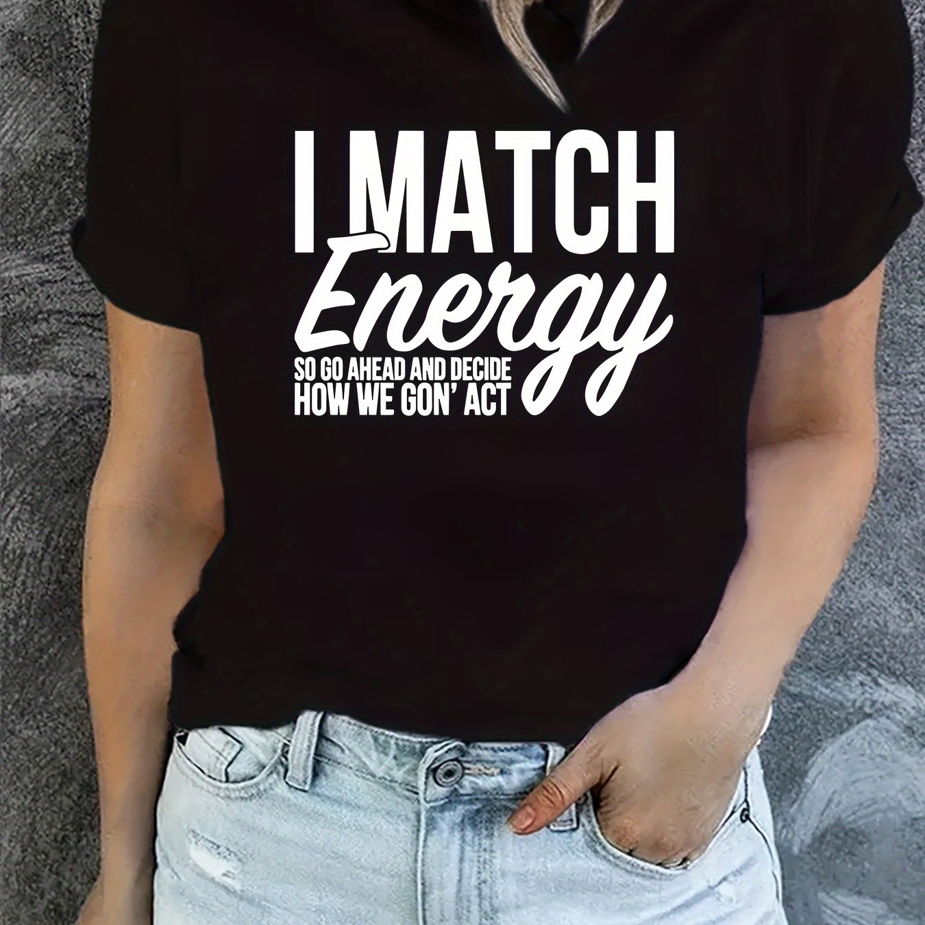 Letter Graphic Sports Round Neck T-Shirt Short Sleeences Women's Activewear