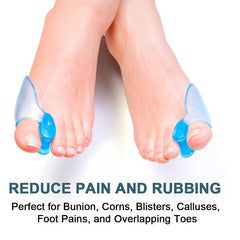Soft Silicone Big Toe Separators for Foot Care Transparent Toe Spacers