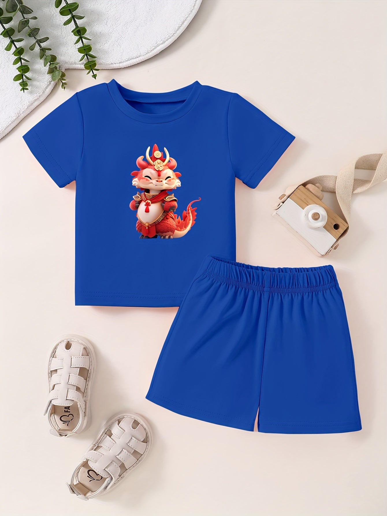 Toddler Kid Cartoon T-shirt & Shorts Set