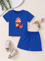 Toddler Kid Cartoon T-shirt & Shorts Set