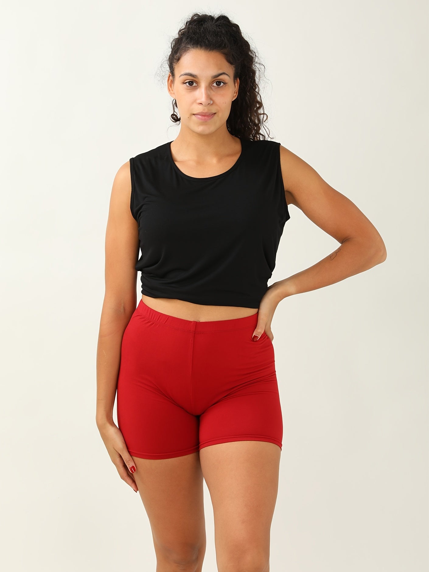 Ultra Soft Yoga Biker Shorts Quick Dry Running Sports Women's Activewear
